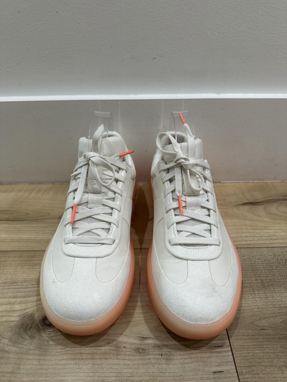 Lululemon Shoes Womens Size 8 White W Cityverse Mesh Peach Sole Comfort Sneakers